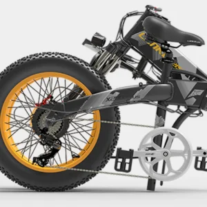 Bicicleta Electrica Pliabila LANKELEISI X2000 Plus, Motor 1000W, baterie 48V/12.8Ah, autonomie maxima 100 km, 35 km/h
